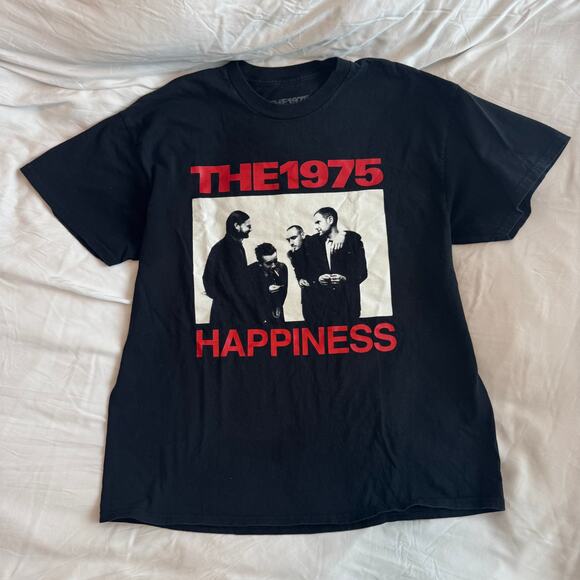 The 1975 Happiness Tour Graphic T-Shirt Black Men’s Size XL Band Tee - Picture 1 of 4